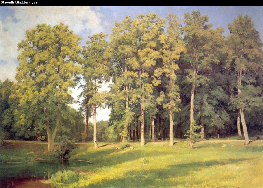 Ivan Shishkin Grove near Pond